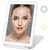 DenCert Rechargeable Travel Makeup Mirror 72 LED Lighted Compact Slim Vanity with Lights 3 Lighting Modes Dimmable Touch Screen (White),(DenCert)