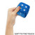 Zento Deals Pair of Hanging Black Dots Fuzzy Dices Nostalgic Retro (Teal Blue)