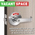 VACANTSPACE Vacant or in-Use Bathroom Indicator Privacy Handle Lock with Extra Large Window, Commercial ANSI Grade 2, for All Women Men Restrooms, Stainless Steel
