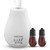 HAPPTWS Essential Oil Diffuser - Waterless Diffuser 3 Timer Settings Battery Powered for Bedroom Yoga Room Toilet Pet Room White
