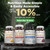 Pure Organic Elements Magnesium Glycinate with L-Theanine,Potassium and Black peper - Ultra High Absorption, 120ct