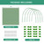 Garden Hoops for Raised Beds, 25pcs Greenhouse Hoops,Fiberglass 2- 8ft, Garden Tunnel with 15 Clips, Detachable Hoop House Frame for Row Cover,Garden Netting, Plant Covers