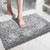 Yimobra Chenille Bathroom Rugs Non Slip, Extra Thick Soft Absorbent Bath Rug 31.5x20 Inch, Machine Washable Quick Dry Bath Mat for Bathroom Floor, Tub and Shower, Home Decor Accessories, Light Grey