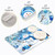 Nander Blue Cute Christmas Snowman Dish Drying Mat for Kitchen Counter, Absorbent Reversible Dish Draining Mat,Rack Pad for Countertop, 16 x 18 Inches