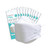 KN FLAX - Face Protective Mask (White) [Made in Korea] [10 Individually Packaged] 4-Layers Premium KF94 Certified Safety Mask for Adult [English Packing]
