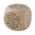 Needzo Bedtime Prayer Cubes Large Wooden Die with 6 Classic Family Prayers, 7 X 6.5 Inches