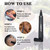 2PCS Beard Pencil Filler for Men - Sweat Proof, Water Resistance, Long Lasting & Natural Finish barber Pencil, Mustache Repair Shape(BROWN)