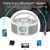 Portable CD Player Boombox with Bluetooth, FM Radio, Remote Control, USB Port and 3.5mm AUX Headphone Jack, Clear Stereo Sound, 4 Watts of Audio, AC/Battery Powered