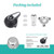 Steam Release Handle, Original Float Valve Replacement Parts with 3 Silicone Caps for Instant Pot LUX 5Qt, 6Qt,IP-LUX30, IP-LUX50, IP-LUX60 Pressure Cooker Steam Vale by ZYLONE