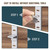Lenink 28 Piece 256P-ZC Adjustable Pilaster Shelf Clip Shelving Brackets Clips for Metal and Wood Shelving
