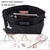 Time Wing Handbag Tote Purse Organizer Insert Bag Liner Shaper Divider Zipper 11 Pockets Compartments X Large Black