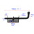 5 Inch Spring Loaded Latch Bolt, Heavy Duty Spring Loaded Latch Pin Door Lock,1/2" Pin Shed (2, Black)