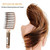 KTKUDY Detangling Brush Getting Knots Out without Pain - Boar & Nylon Bristles Hairbrush Make Hair Shiny & Healthier Vented Detangler Brush for Women Men Kids Wet and Dry Hair (Gold)
