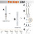 T-HAKEN Sliding Glass Door Handle Set | 6‑5/8″ Hole‑Center, Flush‑Mount Hook Style, Non‑Handed, Fits 1″–1 1/8″ Thick Doors – Keyed (White)