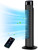 Uthfy 31 Inch Tower Fan for Bedroom, 120° Oscillating Quiet Standing Bladeless Fan With Remote, 7.5H Timer, 3 Speeds, 3 Modes, for Room, Dorm, Office, Black