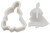 Skater CSM1-A Moomin Cookie Cutter, Bread Cutter, Set of 4