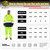 sesafety Hi Vis Rain Jacket, Rain Suits for Men Waterproof withBlack Bottom, Rain Coats for Men Interior Mesh, Class 3 HighVisibility Rain Gear,Removable Hood