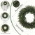 2pack Christmas Berry Pine Wreath, Artificial Norfolk Spruce, Indoor/outdoor Decoration, Perfect for Doors, Walls, Windows, Porches