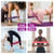 Honmein Resistance Bands for Working Out, Exercise Bands with 5 Resistance Levels Fit for Home Fitness, Strength Training, Natural Latex Resistance Band Include Instruction Guide and Carry Bag (Pink)