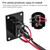 GUETNEU Button Switch Rocker Switch Toggle Switch Self Reset Six Pin Three Position UP/Down Prewired Power Transfer Switch with Mounting Plate,Waterproof Cap.