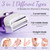 PRITECH Electric Razor for Women - Rechargeable Shaver for Women Portable Lady Shaver for Legs, Arm, Underarms, Bikini, USB Rechargeable, Wet & Dry Waterproof Bikini Trimmer for Woman, Purple