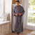 Alexander Del Rossa Mens Robe, Plush Fleece Hooded Bathrobe Men, Big and Tall Robe Steel Gray Large (A0125STLLG)