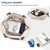 Joyway Carry On Luggage 20 Inch Expandable Suitcase with Spinner Wheel, 3 Piece Hard Shell Luggage Set with TSA Lock(White)