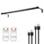 EAYOYAE Battery Operated Wireless Picture Light，Rechargeable/Plugged in 31.5inch Painting Display Light,Remote Control Wall Lights with Three Modes and Timing for Art Frame (Black)