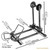 BikeHand Bicycle Floor Parking Rack Stand - for Mountain MTB & Road Bikes Indoor Outdoor Garage Storage - Fat Bike