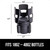 GORILLA GRIP Patent Pending Adjustable Car Cup Holder Expander, Keeps Water Bottle Secure, Expands to Fit 18 to 48 oz Large Bottles, Yeti, Owala, Stanley with Handle, Coffee Mug Insert for Cars, Black