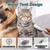 Water Brush for Cats Dogs, 4 in 1 Pet Grooming Bath Brush, 2 in 1 Cleaning Brush Cat, Wet Cat Comb, Pet Hair Removal Comb with Water Tank, Sticky Brush 2.0 (Towels Not Included)