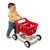Radio Flyer Scan & Sort Shopping Cart, Red, for Kids 1+, Interactive Baby Walker with Lights & Adjustable Sound, Includes 6 Play Food Items, Adjustable Height Baby Push Walker, for Indoor Play