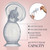 Save The Milk Silicone Manual Breast Pump + Lid + Cleaning Brush | Smaller 24mm Flange Size for Pain-Free Nipple Suction (Customisable) | 4.5 fl oz / 133 ml | BPA-Free, Food-Grade Silicone
