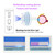 bullabulling 3Pack Oversized Oprah Style Reading Glasses For Women Men Spring Hinges Blue Light Blocking Computer Readers (black/pink/green, 2.0)
