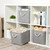 Bidtakay Storage Baskets Gray 3 Pack Shelf Baskets Collapsible Storage Bins for Clothes 15X11X9.5Inch Decorative Baskets with Handles Large Baskets for Organizing Closet Home Storage (Grey) Bidtakay Storage Baskets Gray 3 Pack Shelf Baskets Collapsible Storage Bins for Clothes 15X11X9.5Inch Decorative Baskets with Handles Large Baskets for Organizing Closet Home Storage (Grey)