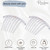 Parcelona French Twist 7 Teeth Large 4" Celluloid Set of 2 Flexible Durable Side Hair Comb No Slip Styling Women Hair Accessories Girls Hair Clip, Made in France (Clear)