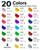 Nicpro 20 Colors Large Bulk Outdoor Acrylic Paint Set (8.45 oz, 250 ml) Rich Art Painting Supplies, Non Toxic for Multi Surface Canvas Rock Wood Leather Fabric Stone Metal Wall Craft with Color Wheel Nicpro 20 Colors Large Bulk Outdoor Acrylic Paint Set (8.45 oz, 250 ml) Rich Art Painting Supplies, Non Toxic for Multi Surface Canvas Rock Wood Leather Fabric Stone Metal Wall Craft with Color Wheel