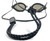 Resurge Sports Anti Fog Racing Swimming Goggles with Quick Adjust Bungee Strap (Black Mirror)
