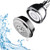 Hotel Spa AquaCare Filtered Shower Head Large 4 Inch Chrome Face 6 Setting Showerhead with Enriched KDF Shower Filter Cartridge Inside