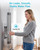 AQUACREST GXRTQR Inline Water Filter, NSF Certified, Compatible with GE GXRTQR, GXRTQ System, Reduces Chlorine, Fluoride, Limescale and More, For Refrigerator, IceMaker, RVs (3 Filters)