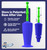 Luigi's Toilet Plunger - Unclogger Plungers for Bathroom - Heavy Duty Clog Remover with Effective Unblocker Bellows Design - Remover Tool to Unblock Toilet Blockage - Blue