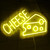 Balanar CHEESE Neon Signs For Wall Decor LED Lights For Bedroom Yellow Neon Sign Suitable for Cheese Shops Bakery Restaurant Christmas Birthday Party Gift Led Art Wall Decorative