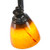 Direct-Lighting 3 Lights Adjustable Track Lighting Kit - Dark Bronze Finish - Amber Glass Track Heads - GU10 Bulbs Included. D268-23C-DB-AMS
