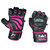 Grip Power Pads Women's Elite Leather Gym Gloves, 2" Wrist Wraps, Pink Fitness, Workout Training Gloves (Pink, X-Small)