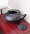 Plow & Hearth Pinecone Wood Stove Steamer Kettle | Cast Iron Fireplace Humidifier | Matte Black | Rust Resistant | Decorative Functional Alternative to Electric Humidifiers | 2.5 QT Capacity