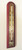 Hokco Analog Indoor Wall Thermometer Solid Oak Wood with Brass Scale 10 inch (Mahogany Finish)