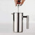 Highwin Small Stainless Steel French Press, 12oz Dual-Filter Coffee Plunger Pot Brewer and Maker for Individual Serving, Silver