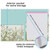 Clipboard Folio with Refillable Lined Notepad, Low Profile Clip and Interior Storage Pocket, Cute Clipboard Folder Design for Students, Office, School, Nurse, A4 Foldable Clipfolio(Garden Flowers)