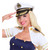 WIDMANN Widman 0186S White Captains Sailor Navy Hat