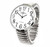 Blekon Collections Silver Super Large White Face Case Size 43mm EXTRA LARGE Stretch Band Japanese Movement PC21J Fashion Watch